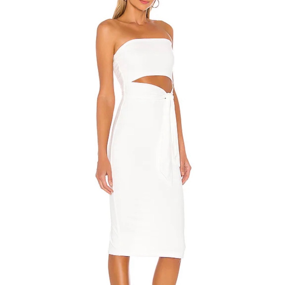 Superdown Sheyla Tube White Strapless Dress (New!)